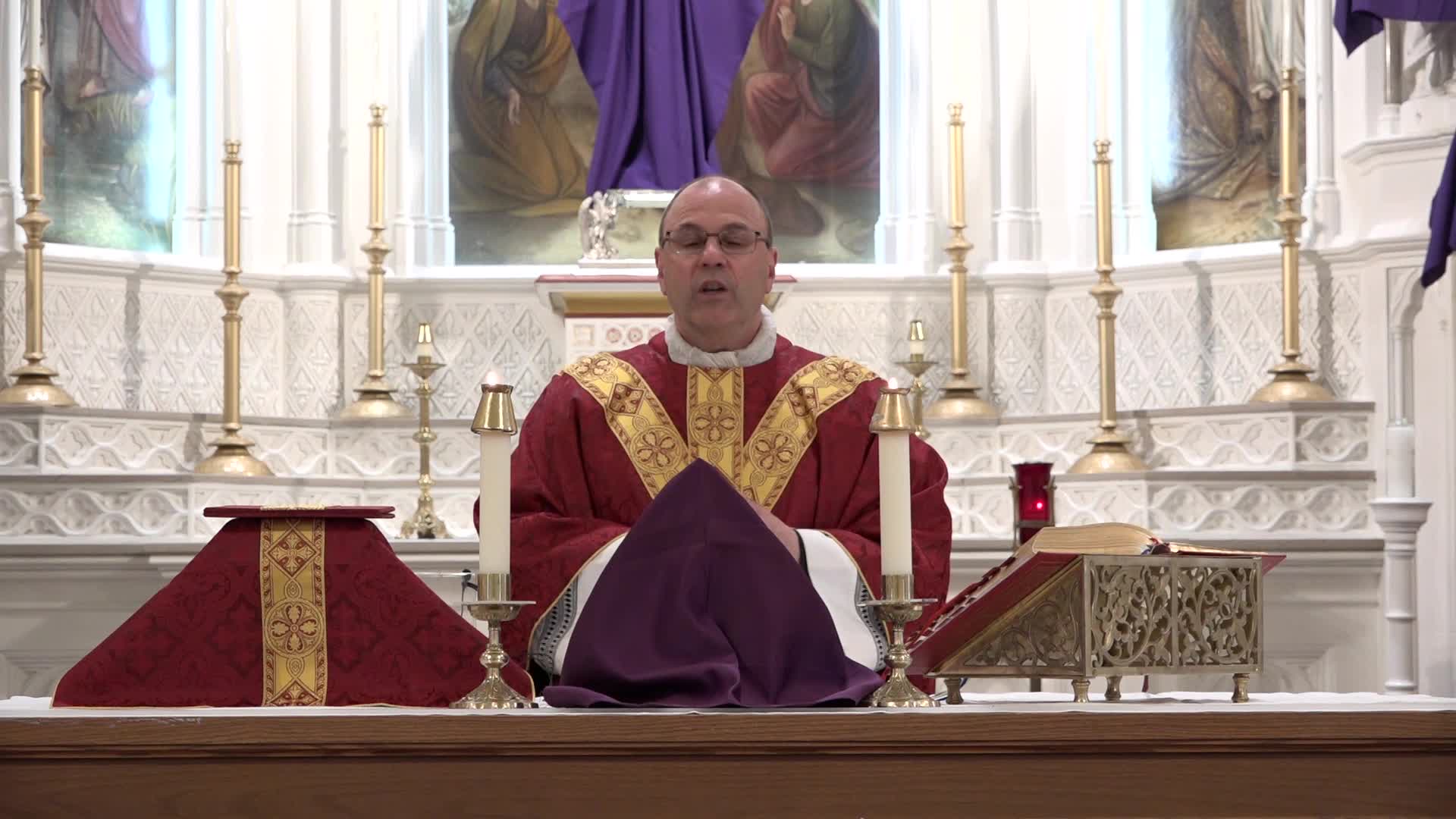 Thumbnail image for The Liturgy of The Mass for March 24, 2024- PALM SUNDAY-St. Mary of The Assumption Church- Dedham