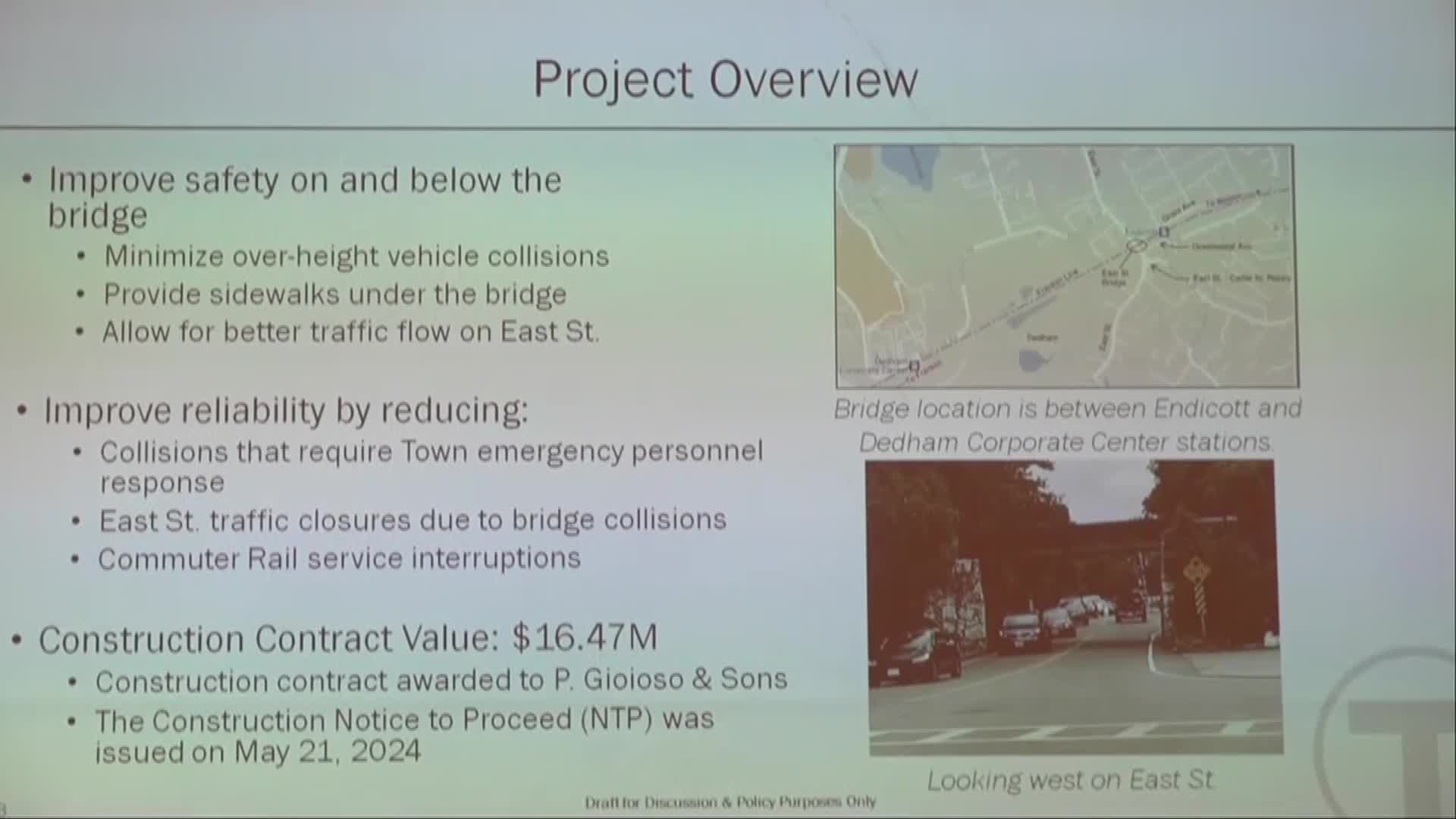 Thumbnail image for LIVE! MBTA EAST STREET BRIDGE PUBLIC MEETING- October 16, 2024