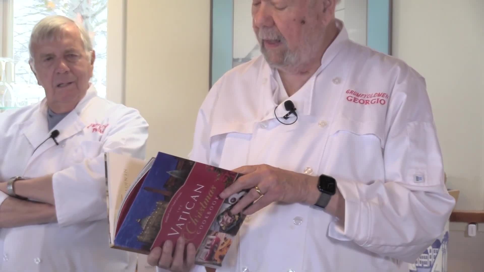 NEW! Grumpy Old Men Cooking from THE VATICAN COOKBOOK FOR CHRISTMAS