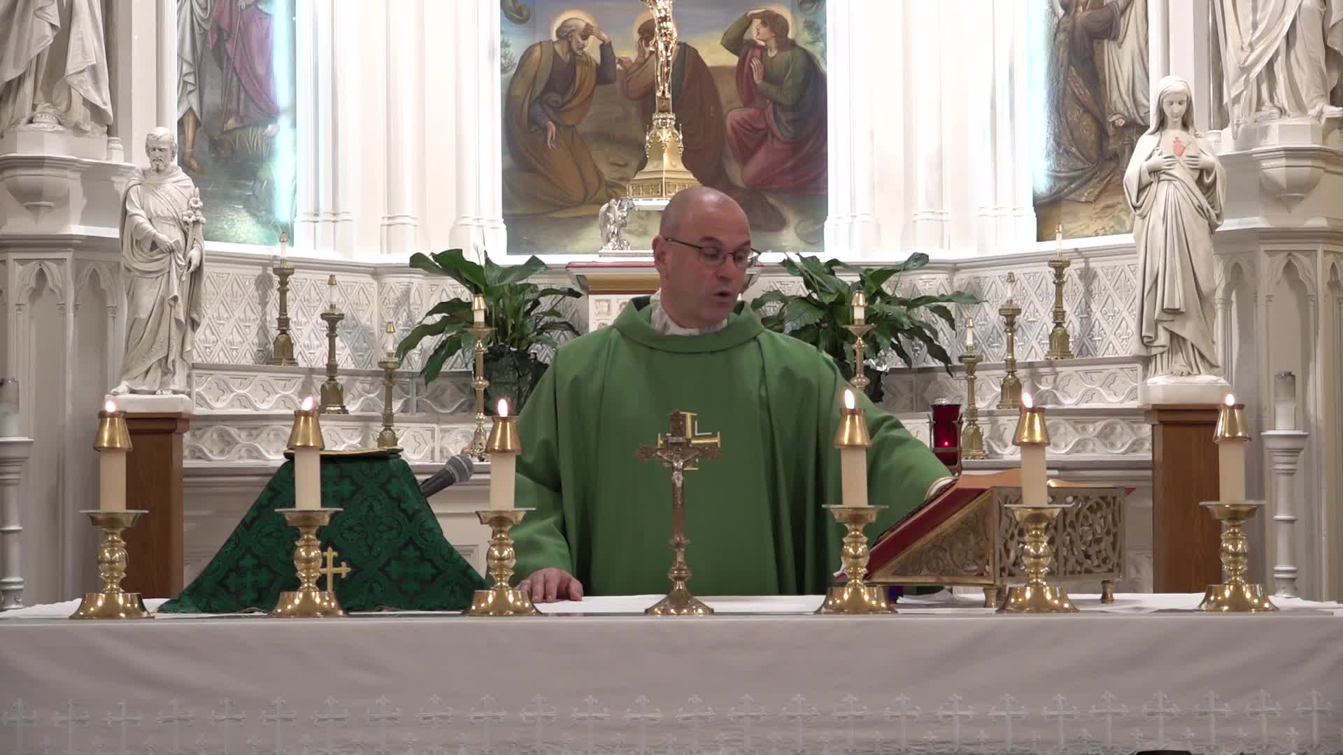 Thumbnail image for THE LITURGY OF THE MASS for SUNDAY OCTOBER 12, 2025- St. Mary of The Assumption Church-Dedham