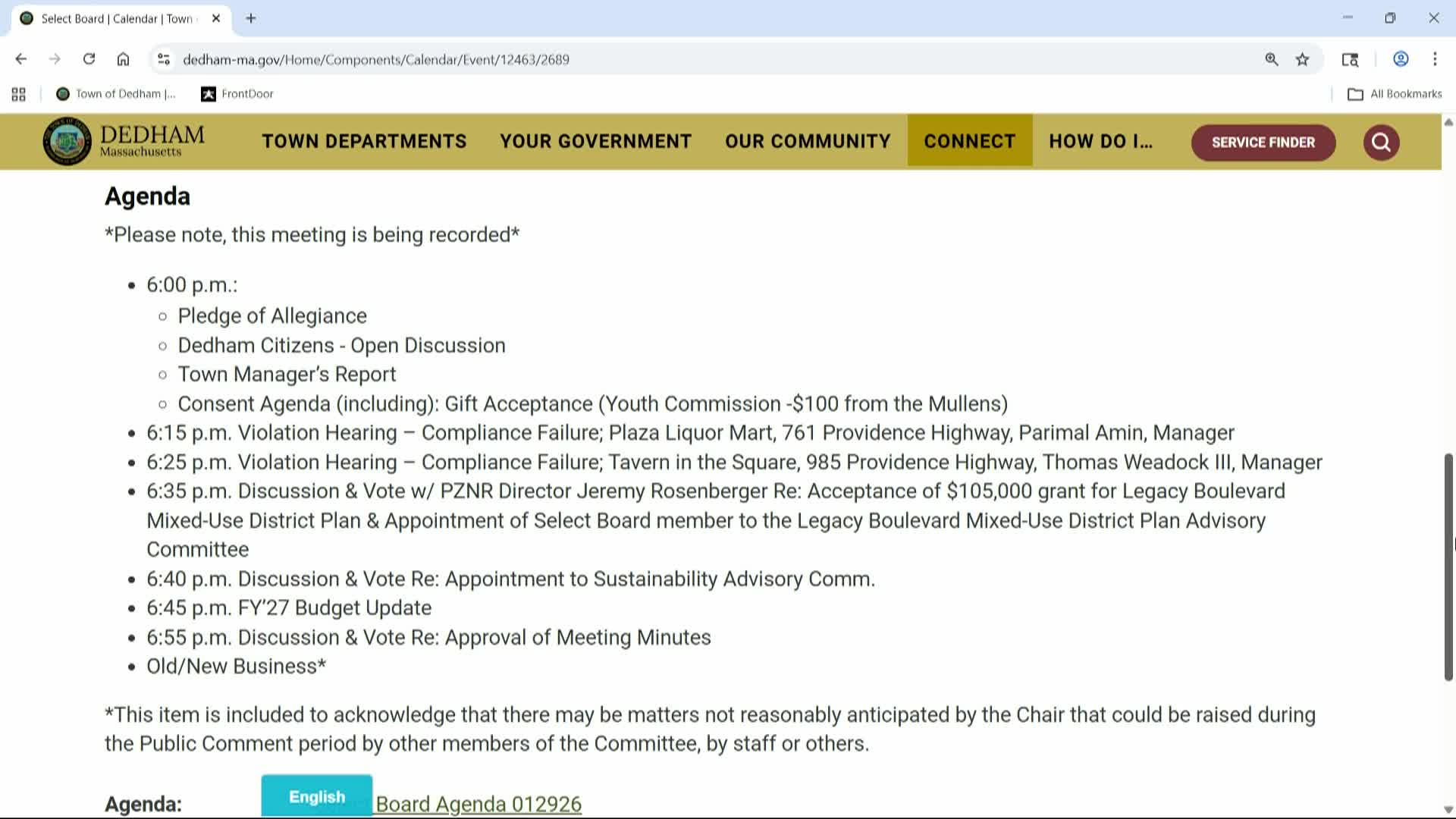 LIVE! SELECT BOARD -January 29, 2026