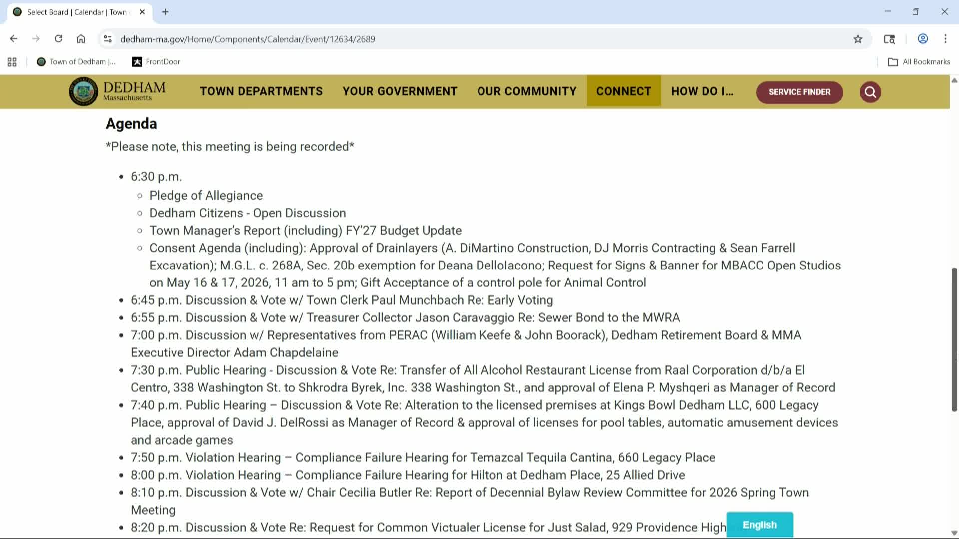 LIVE! SELECT BOARD - February 10, 2026