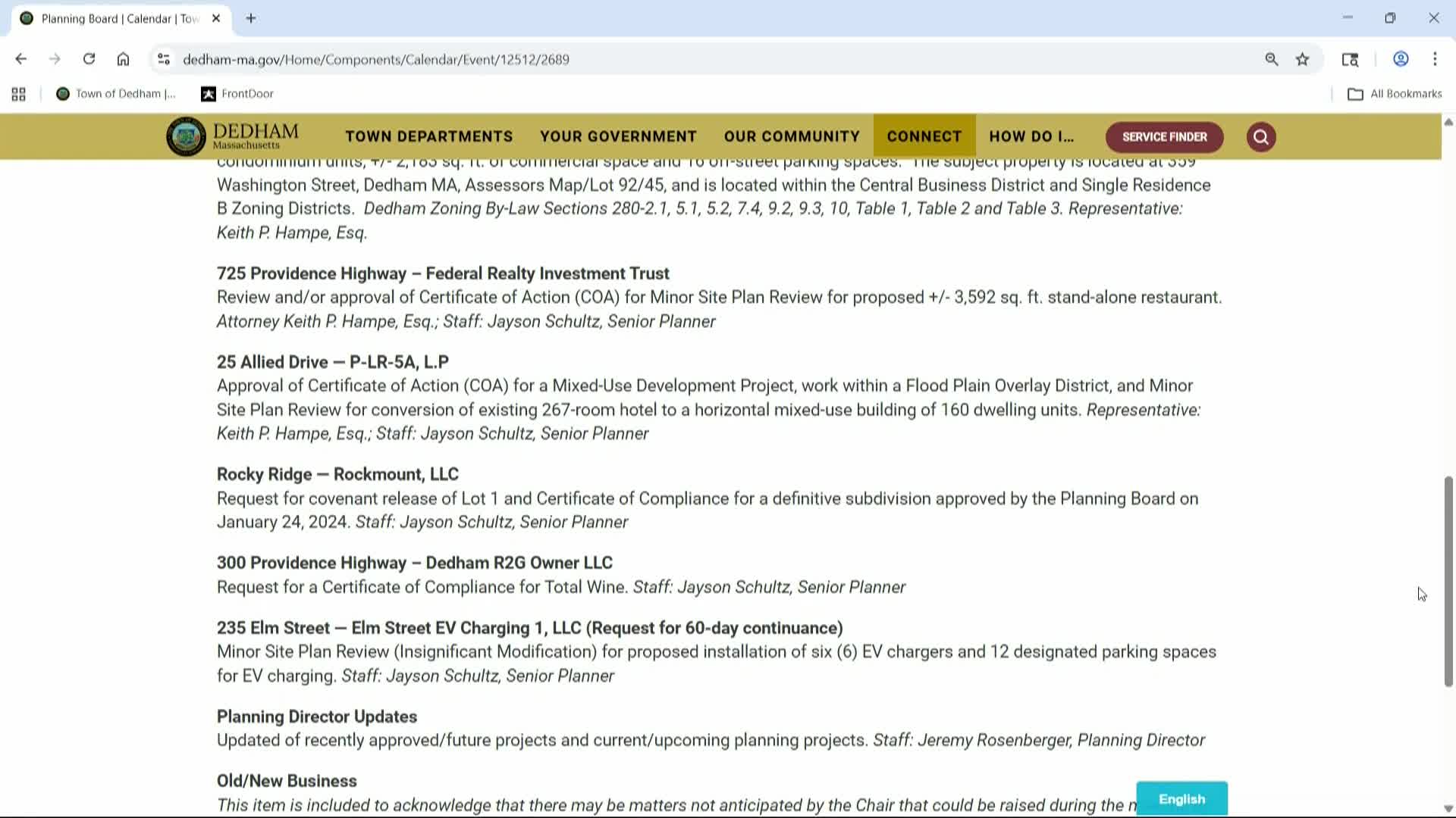 LIVE! PLANNING BOARD-MARCH 11, 2026