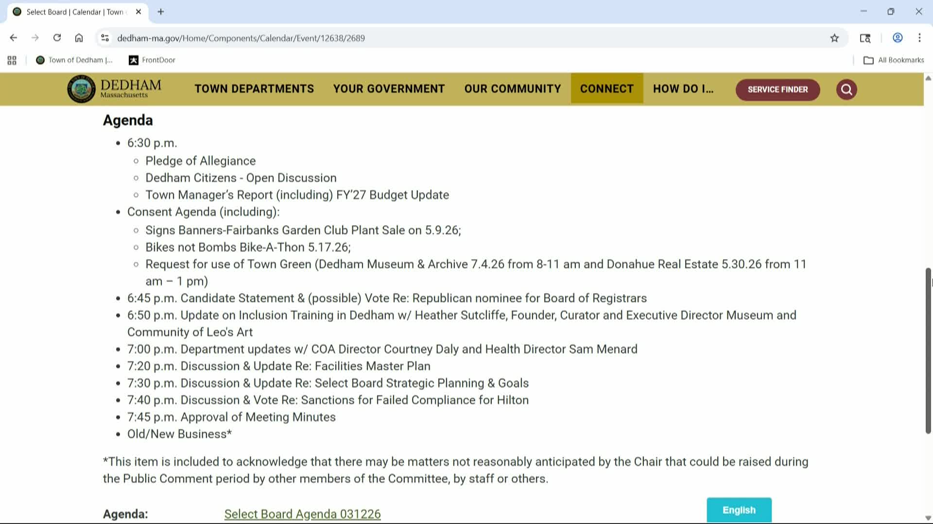 LIVE! SELECT BOARD - March 12, 2026