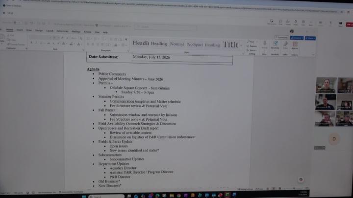 Thumbnail image for PARKS AND RECREATION COMMISSION - July 15, 2026